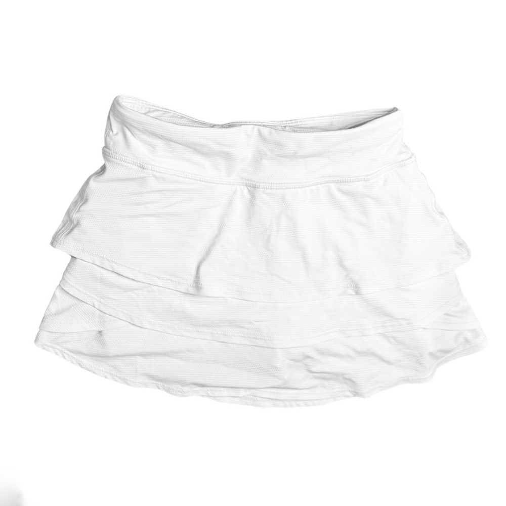 Athleta Girl White Layered Skort Small 7 Tennis Golf Athletic - Picture 3 of 5